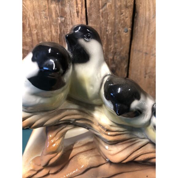 Shawnee Pottery #502 Birds on Driftwood Branch Planter Faux Bois Goldfinch VTG - Picture 8 of 13